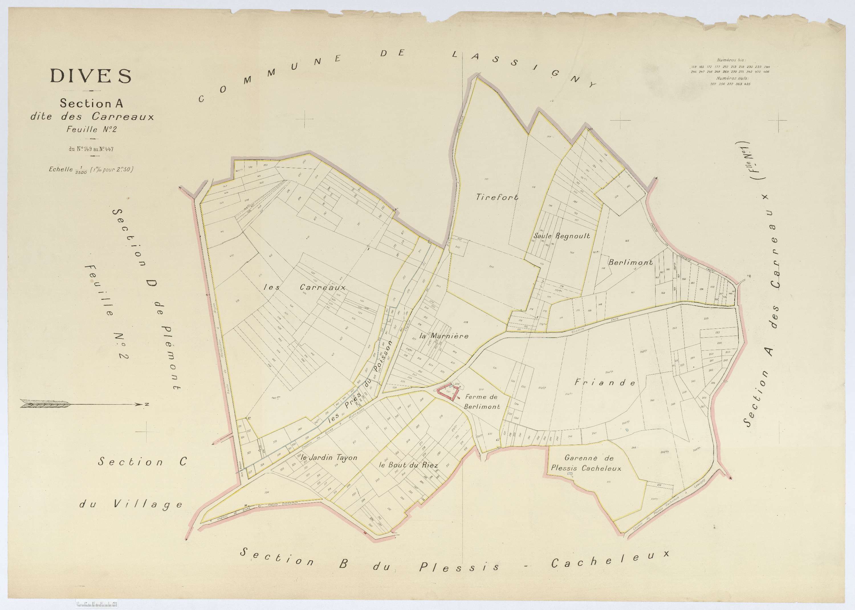 Dives - Cadastre napoléonien (copie), section A2