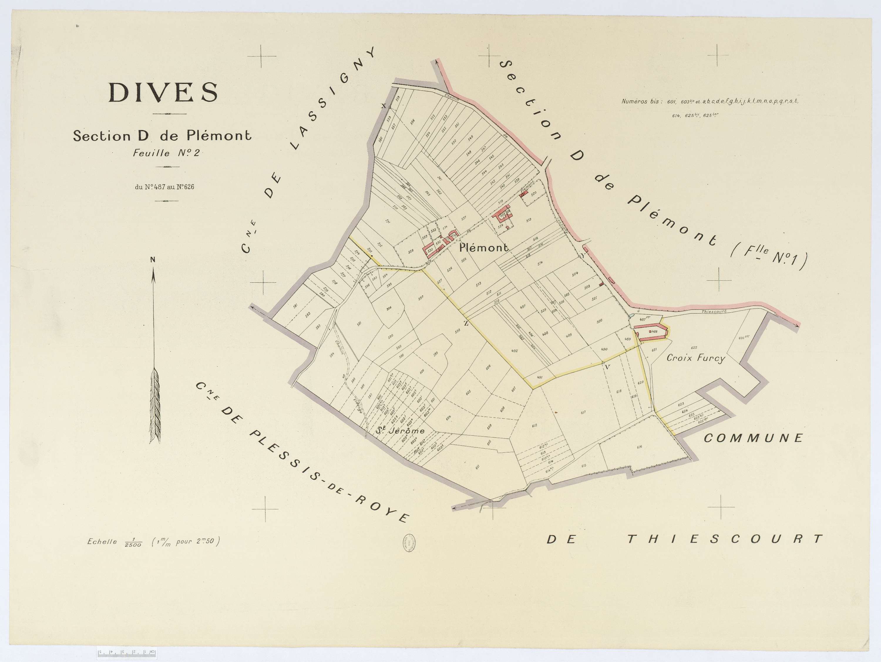Dives - Cadastre napoléonien (copie), section D2