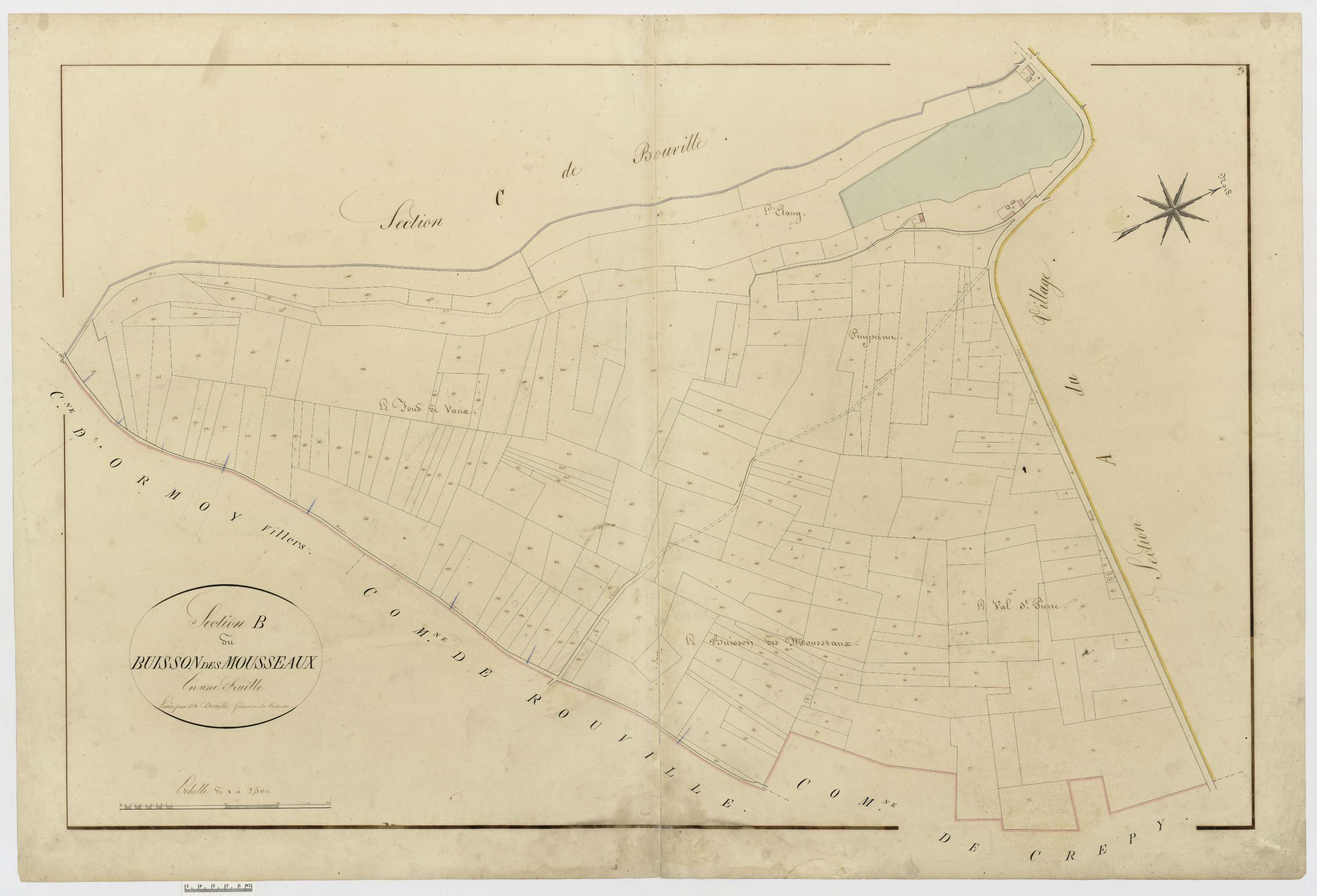 Duvy - Cadastre napoléonien, section B