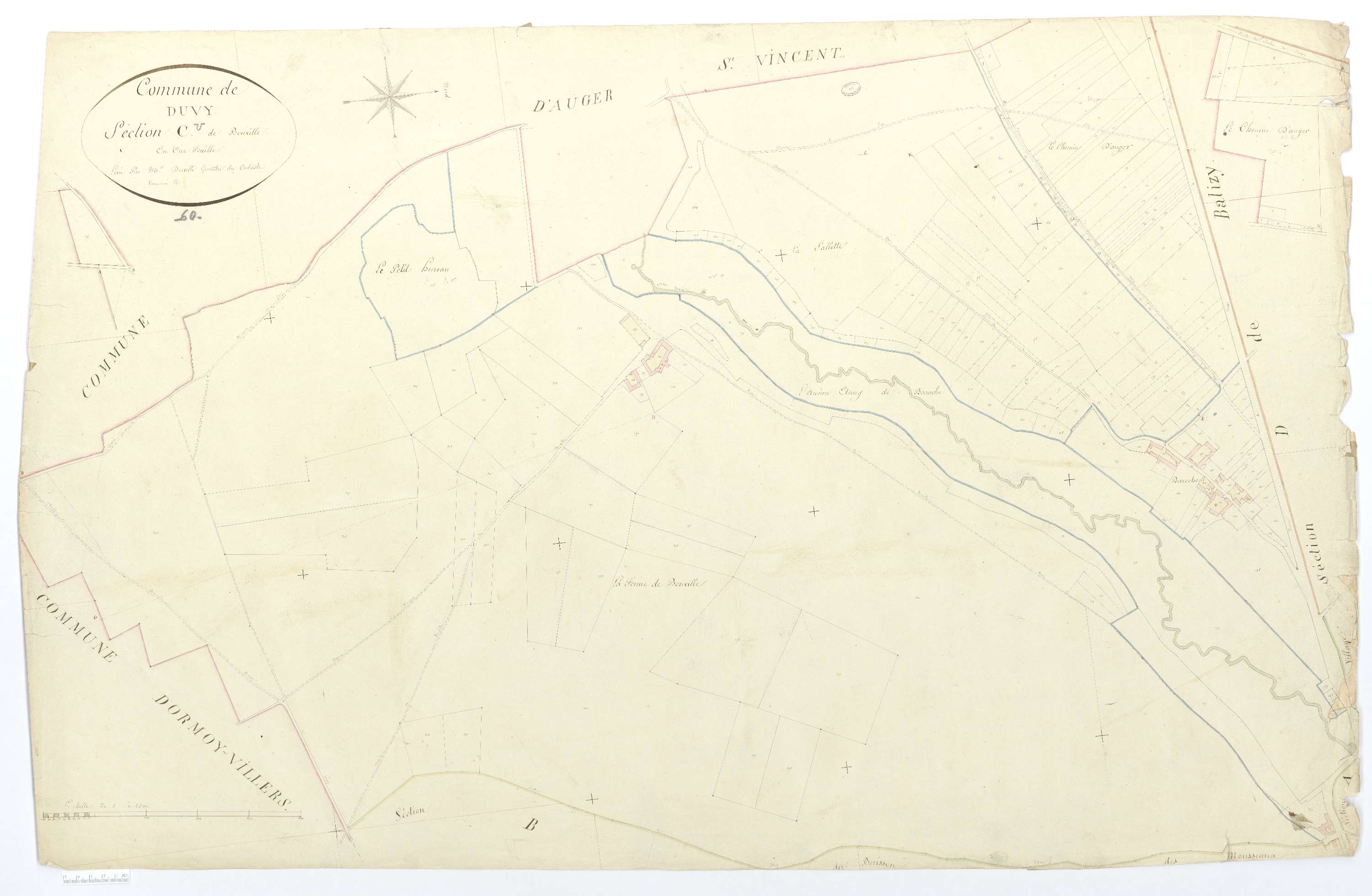 Duvy - Cadastre napoléonien, section C, feuille unique