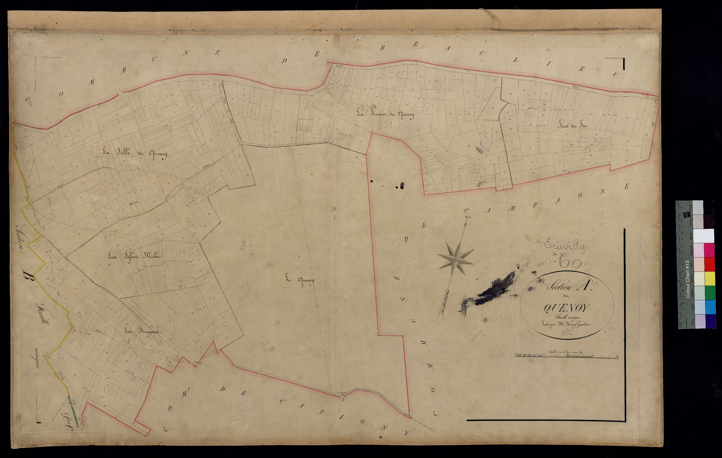 Écuvilly - Cadastre napoléonien, section A