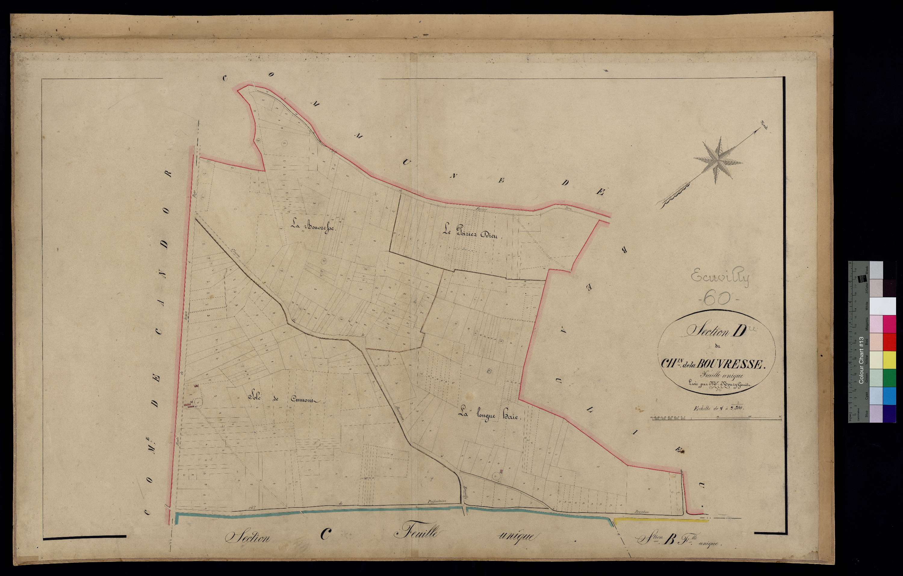 Écuvilly - Cadastre napoléonien, section D