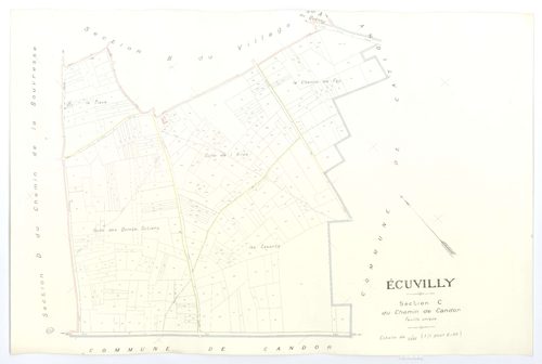 Écuvilly - Cadastre napoléonien (copie), section C, feuille unique