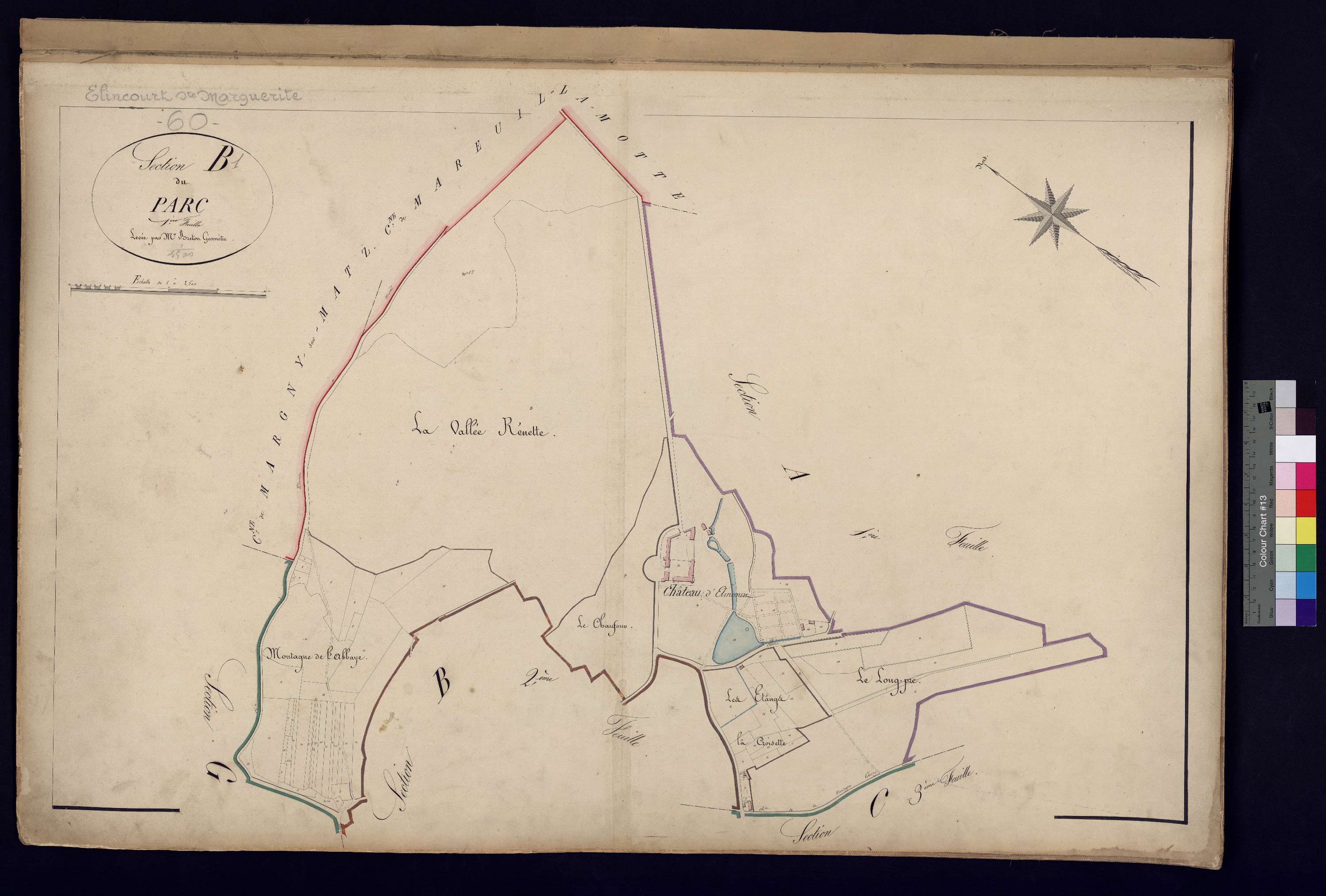Élincourt-Sainte-Marguerite - Cadastre napoléonien, section B1