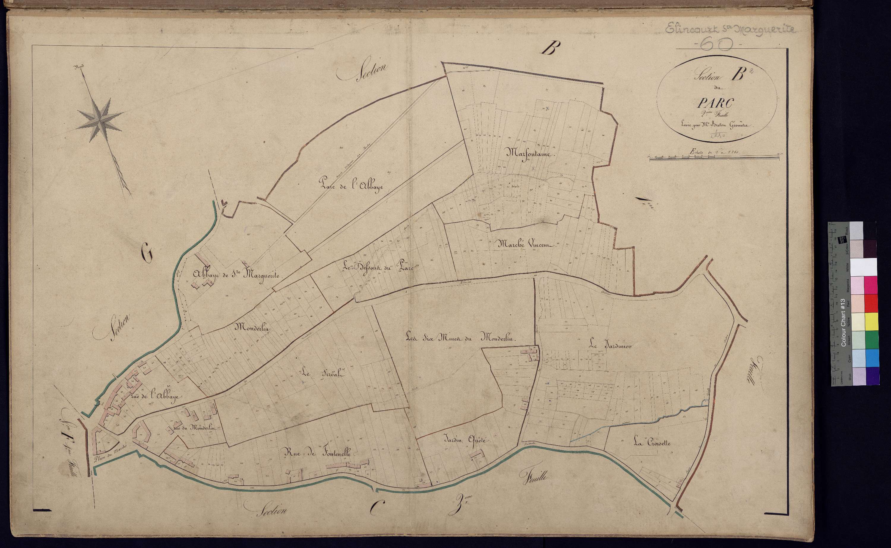 Élincourt-Sainte-Marguerite - Cadastre napoléonien, section B2