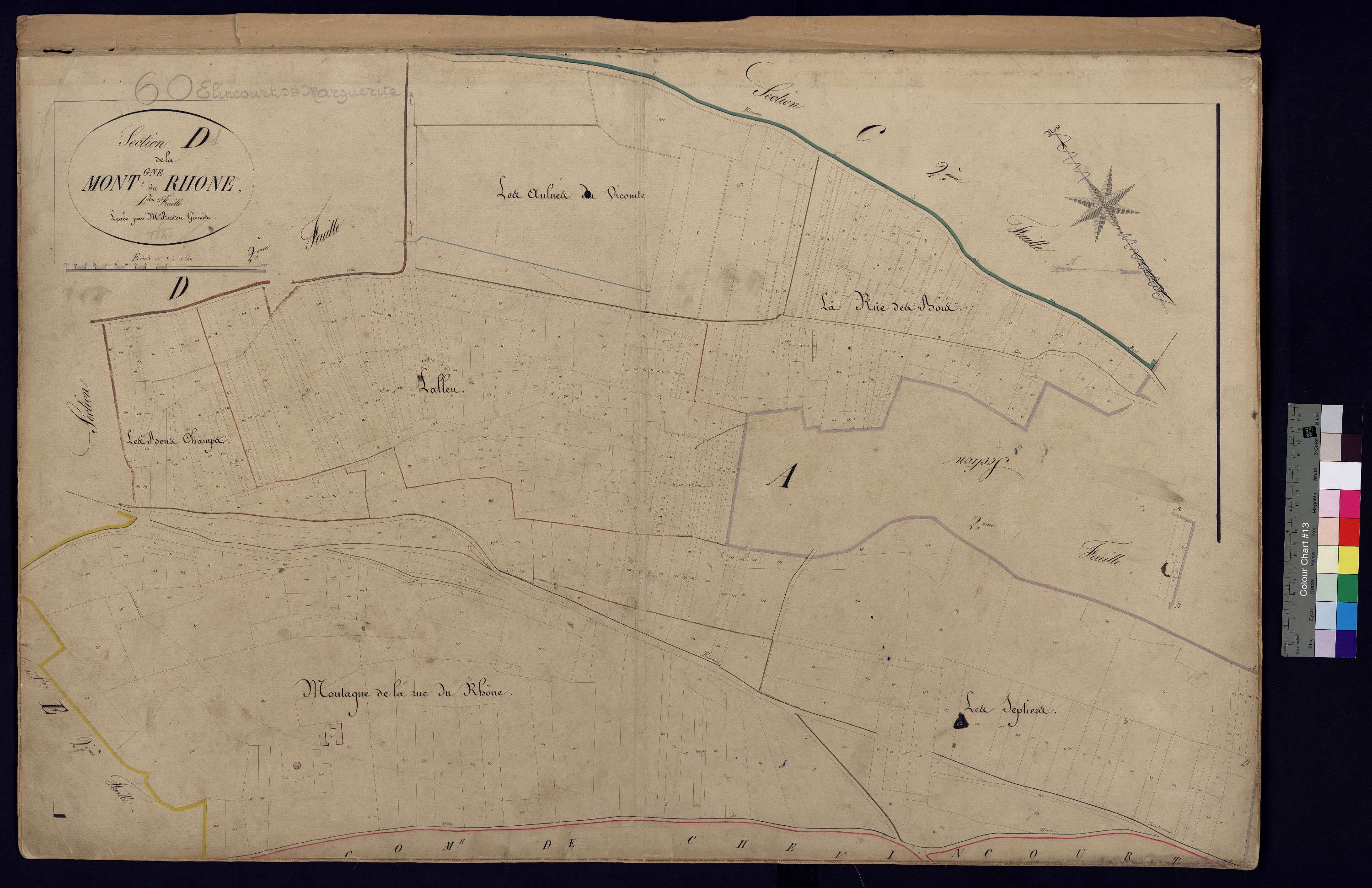 Élincourt-Sainte-Marguerite - Cadastre napoléonien, section D1