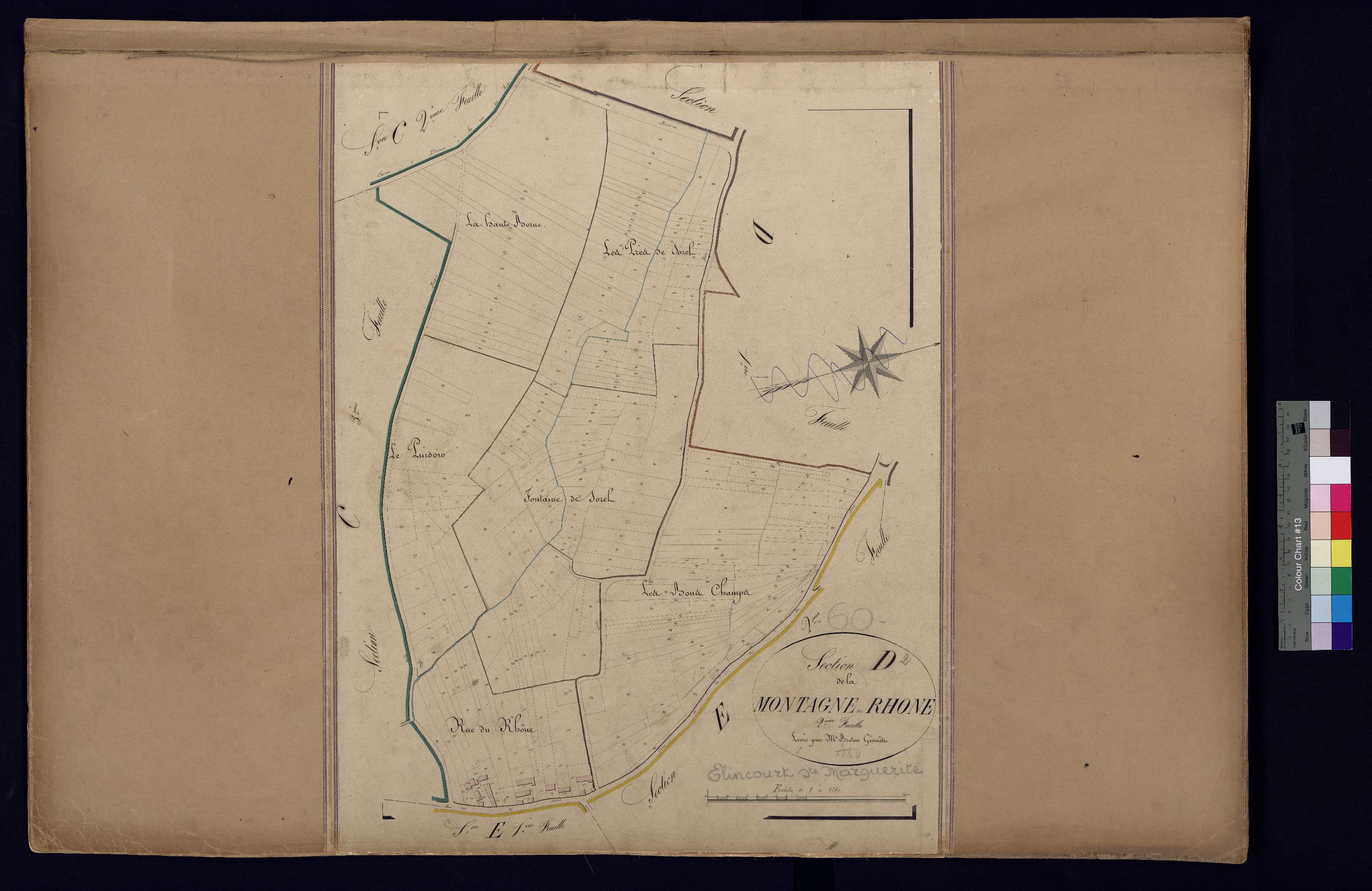 Élincourt-Sainte-Marguerite - Cadastre napoléonien, section D2