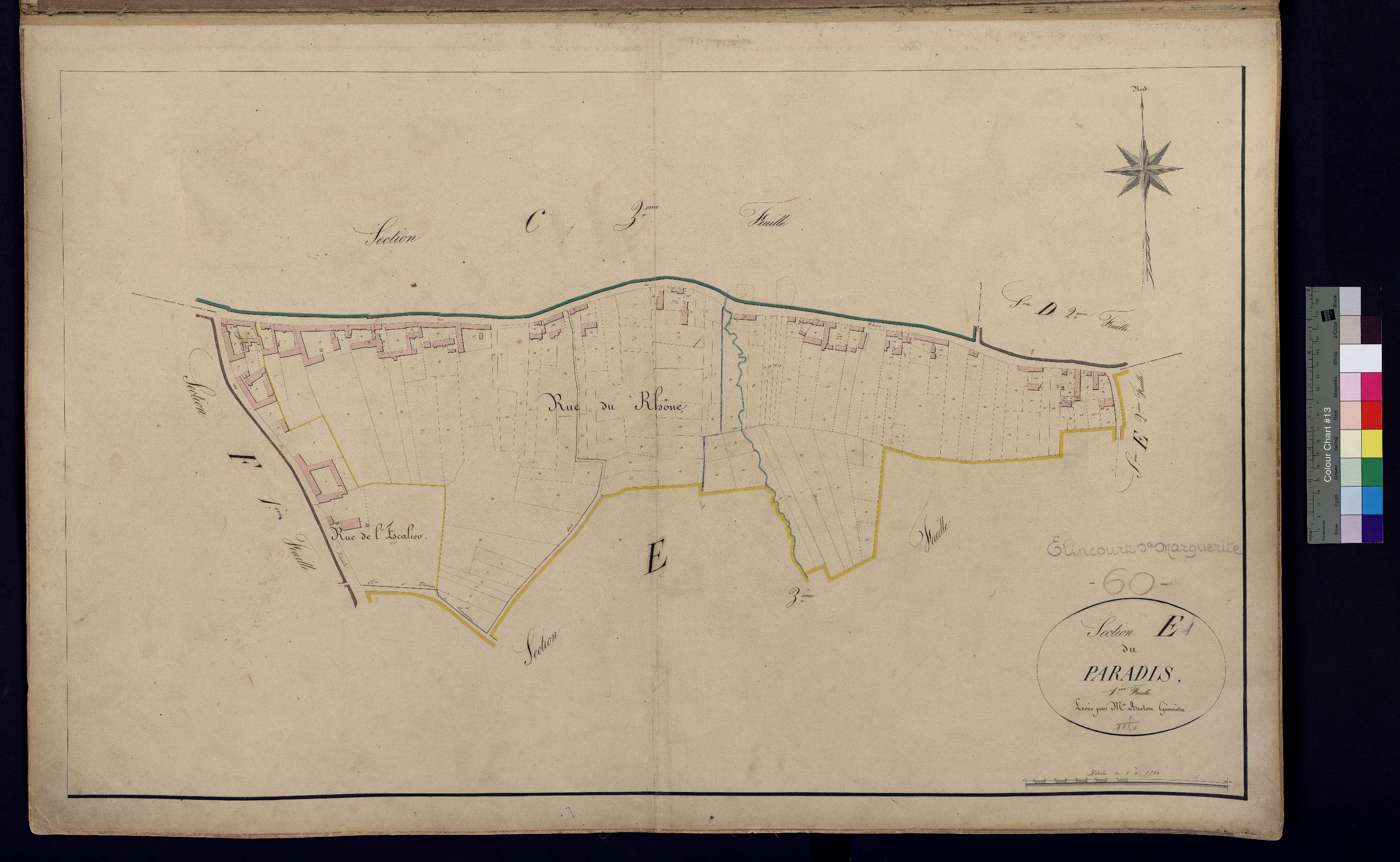 Élincourt-Sainte-Marguerite - Cadastre napoléonien, section E1