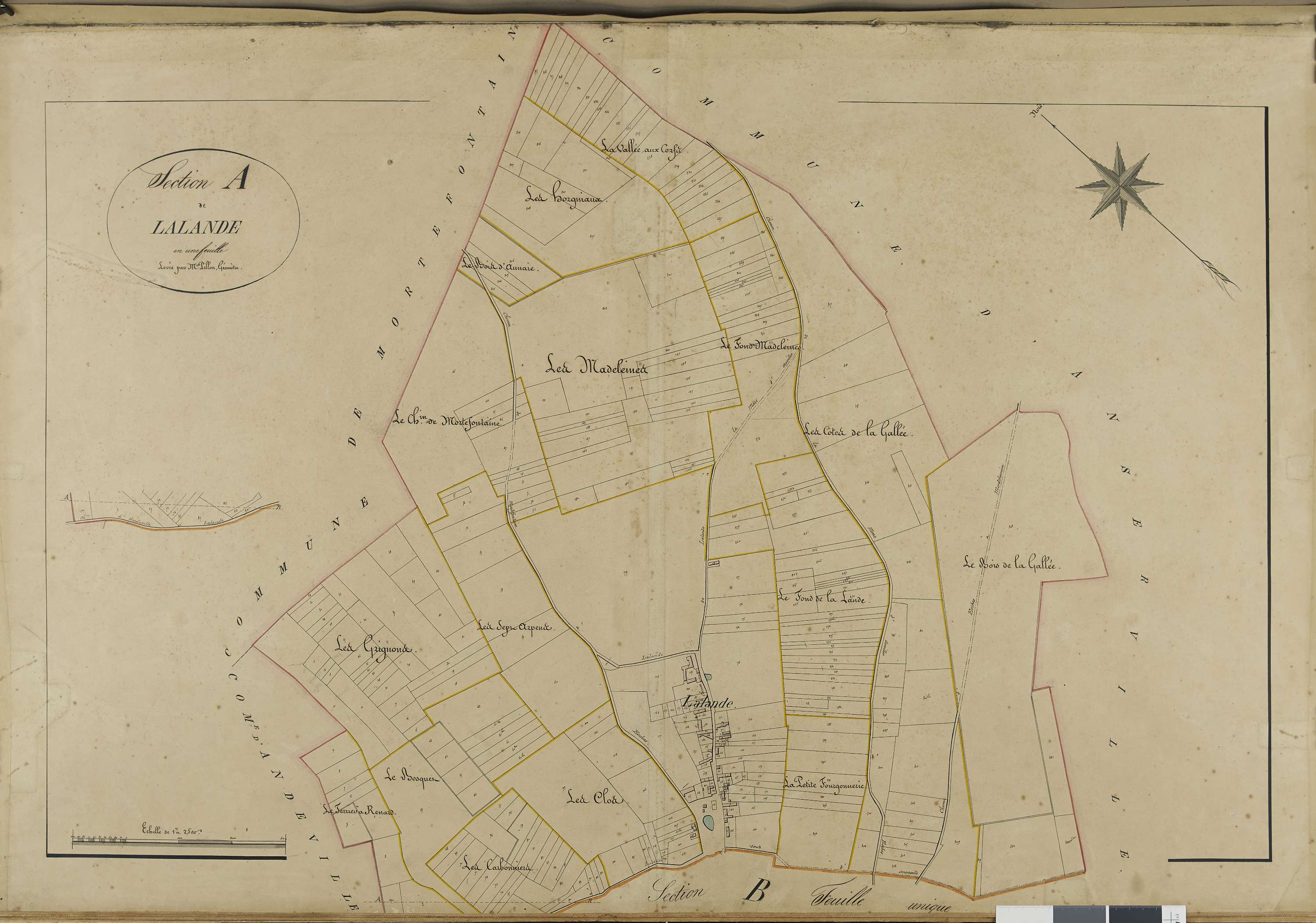 Esches - Cadastre napoléonien, section A