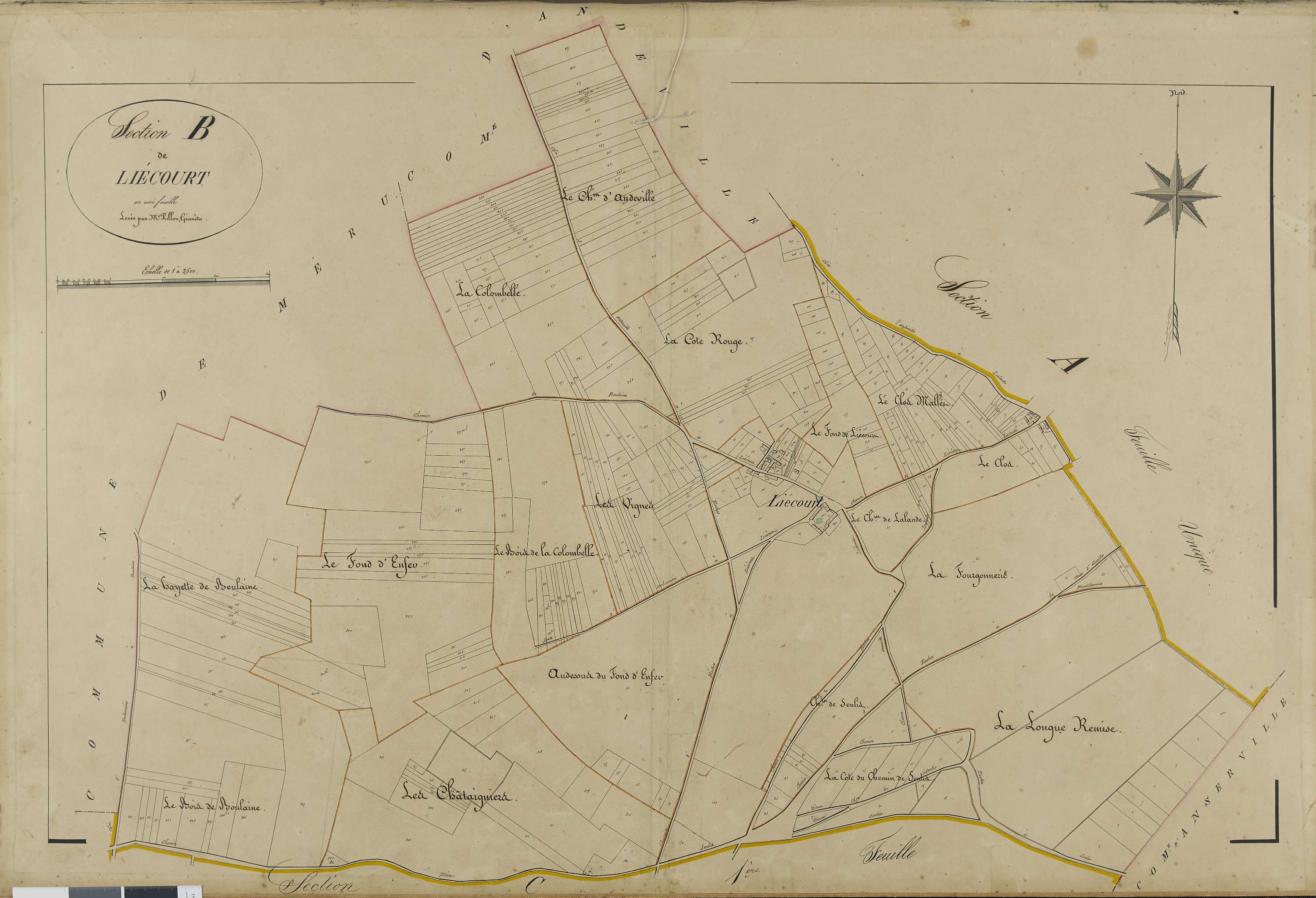 Esches - Cadastre napoléonien, section B