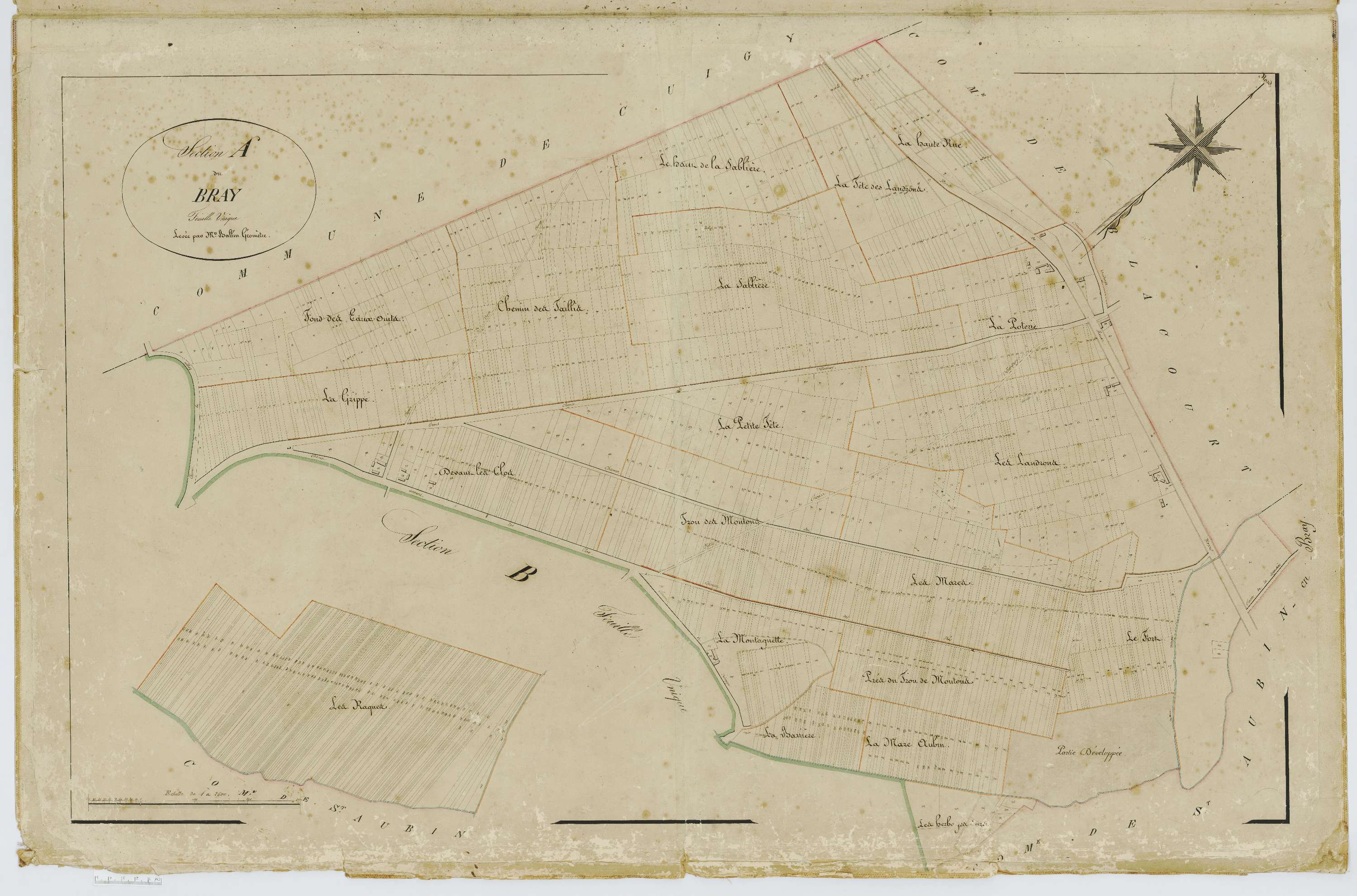 Espaubourg - Cadastre napoléonien, section A