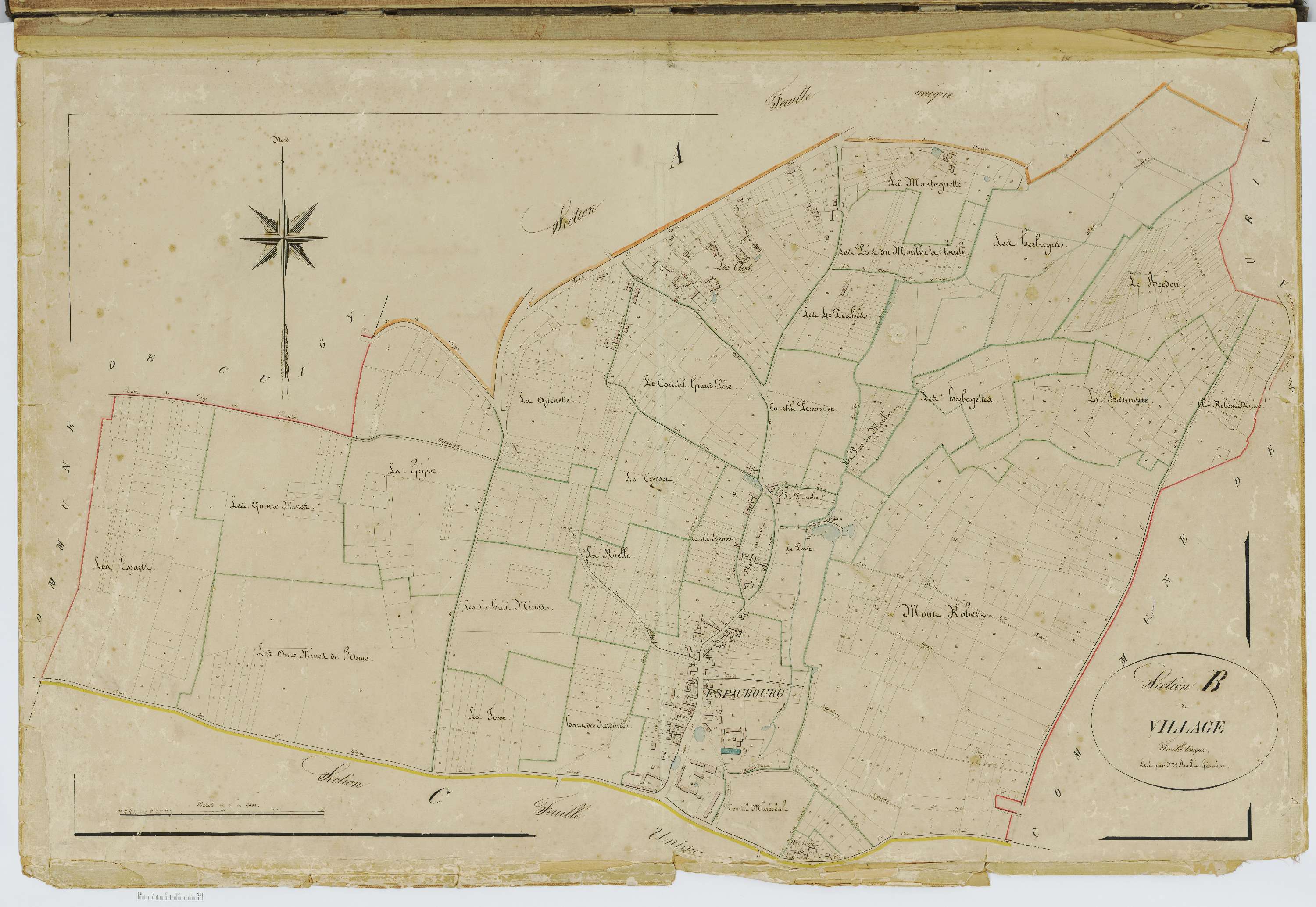 Espaubourg - Cadastre napoléonien, section B