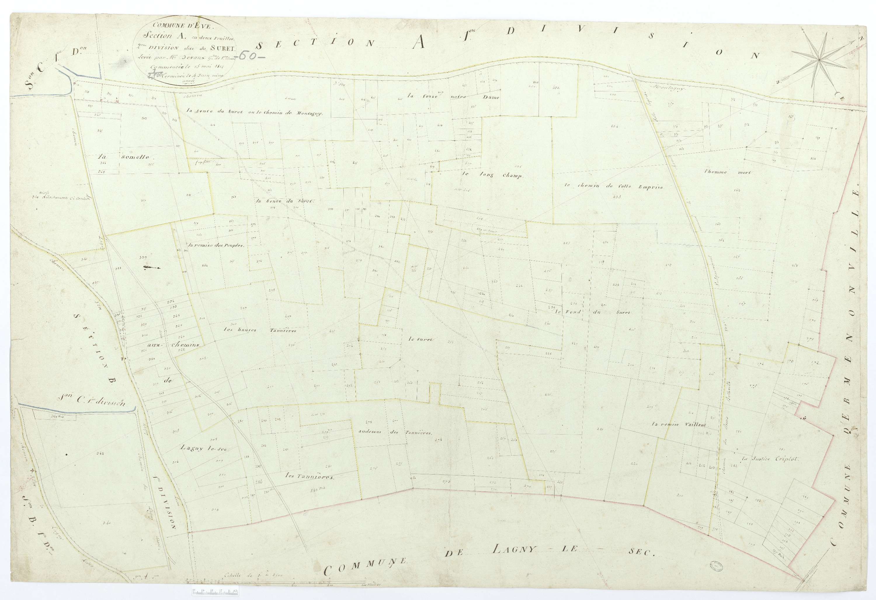 Ève - Cadastre napoléonien, section A2