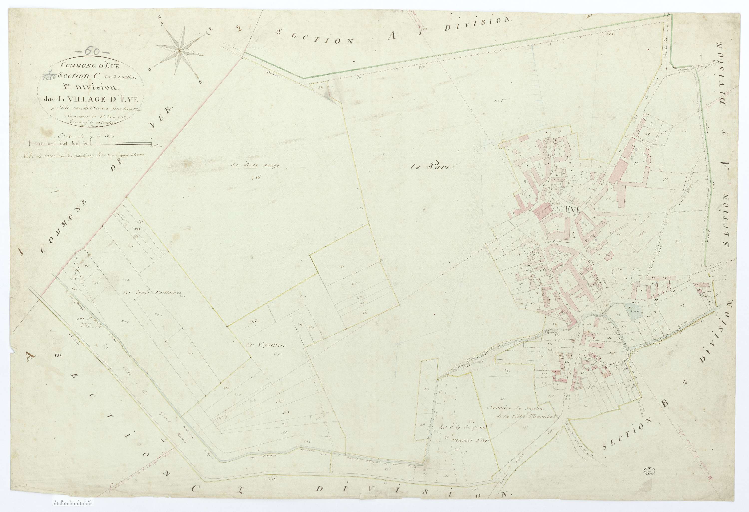 Ève - Cadastre napoléonien, section C1