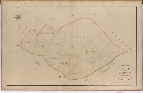 Évricourt - Cadastre napoléonien, section A