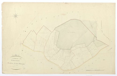 Évricourt - Cadastre napoléonien, section A, feuille unique