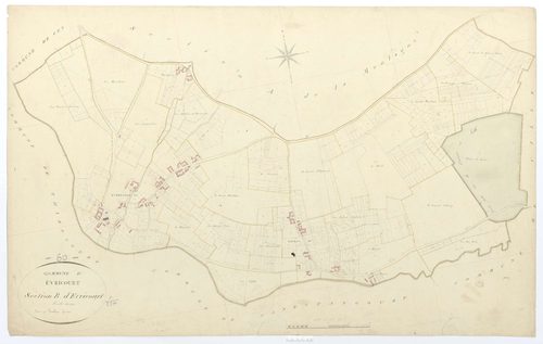Évricourt - Cadastre napoléonien, section B, feuille unique