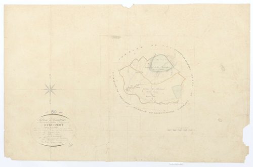 Évricourt - Cadastre napoléonien, tableau d'assemblage