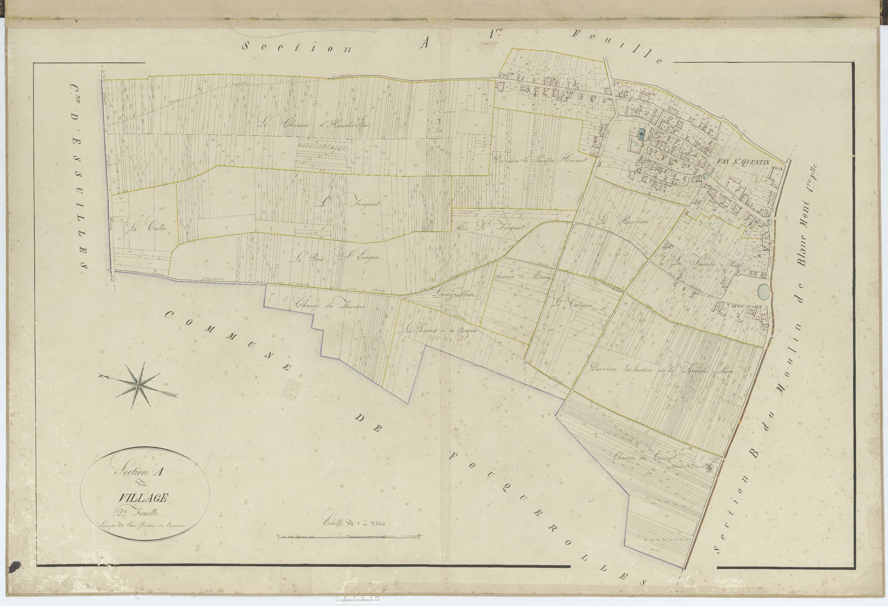 Le Fay-Saint-Quentin - Cadastre napoléonien, section A2