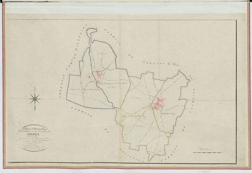 Feigneux - Cadastre napoléonien, tableau d'assemblage