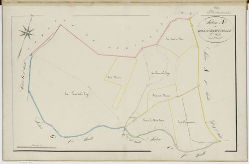 Flavacourt - Cadastre napoléonien, section A3