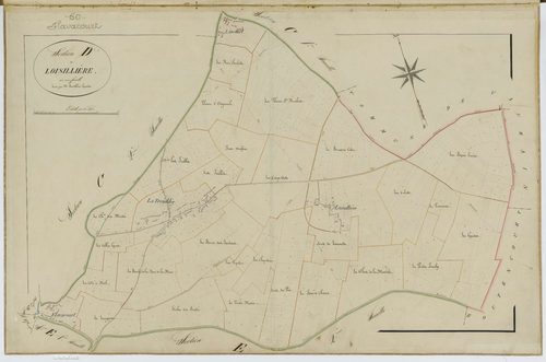 Flavacourt - Cadastre napoléonien, section D