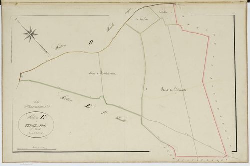 Flavacourt - Cadastre napoléonien, section E2