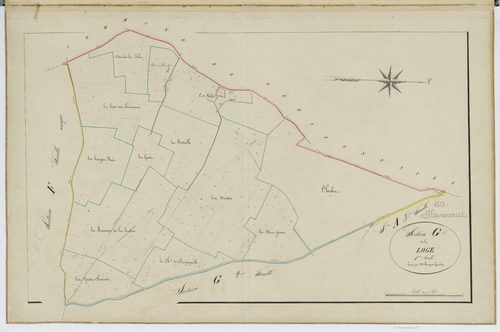 Flavacourt - Cadastre napoléonien, section G1