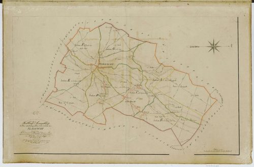 Flavacourt - Cadastre napoléonien, tableau d'assemblage