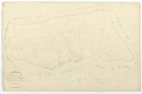 Flavy-le-Meldeux - Cadastre napoléonien, section A, feuille unique