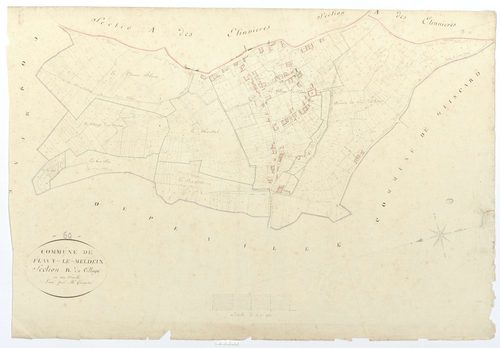 Flavy-le-Meldeux - Cadastre napoléonien, section B, feuille unique