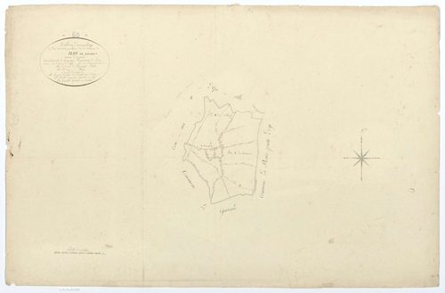 Flavy-le-Meldeux - Cadastre napoléonien, tableau d'assemblage