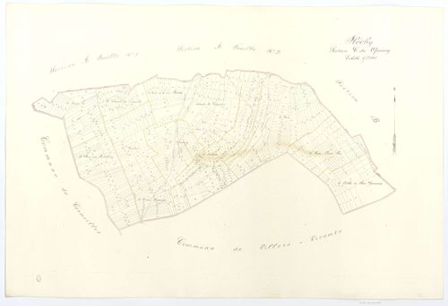 Fléchy - Cadastre napoléonien (copie), section C, feuille unique