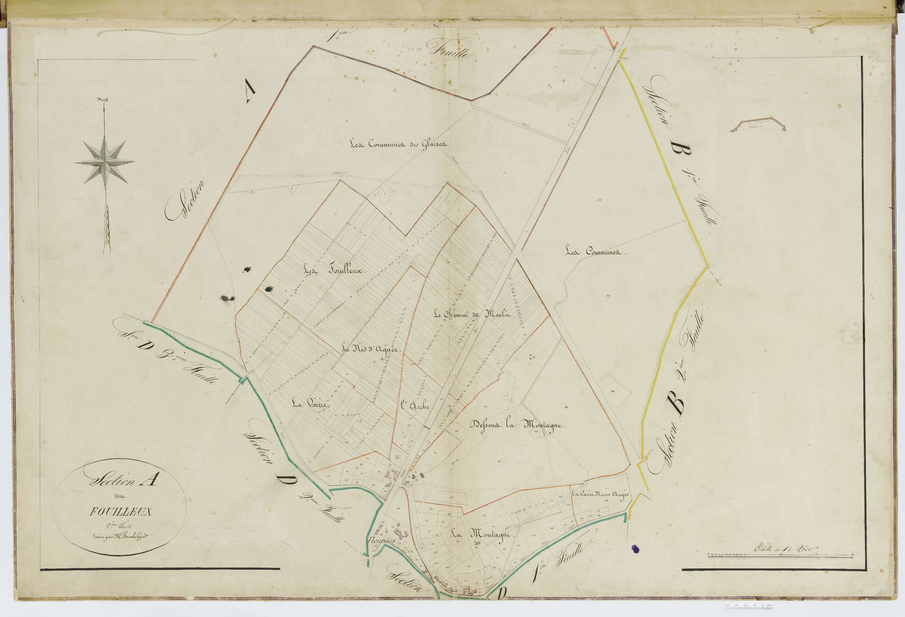 Fleurines - Cadastre napoléonien, section A2
