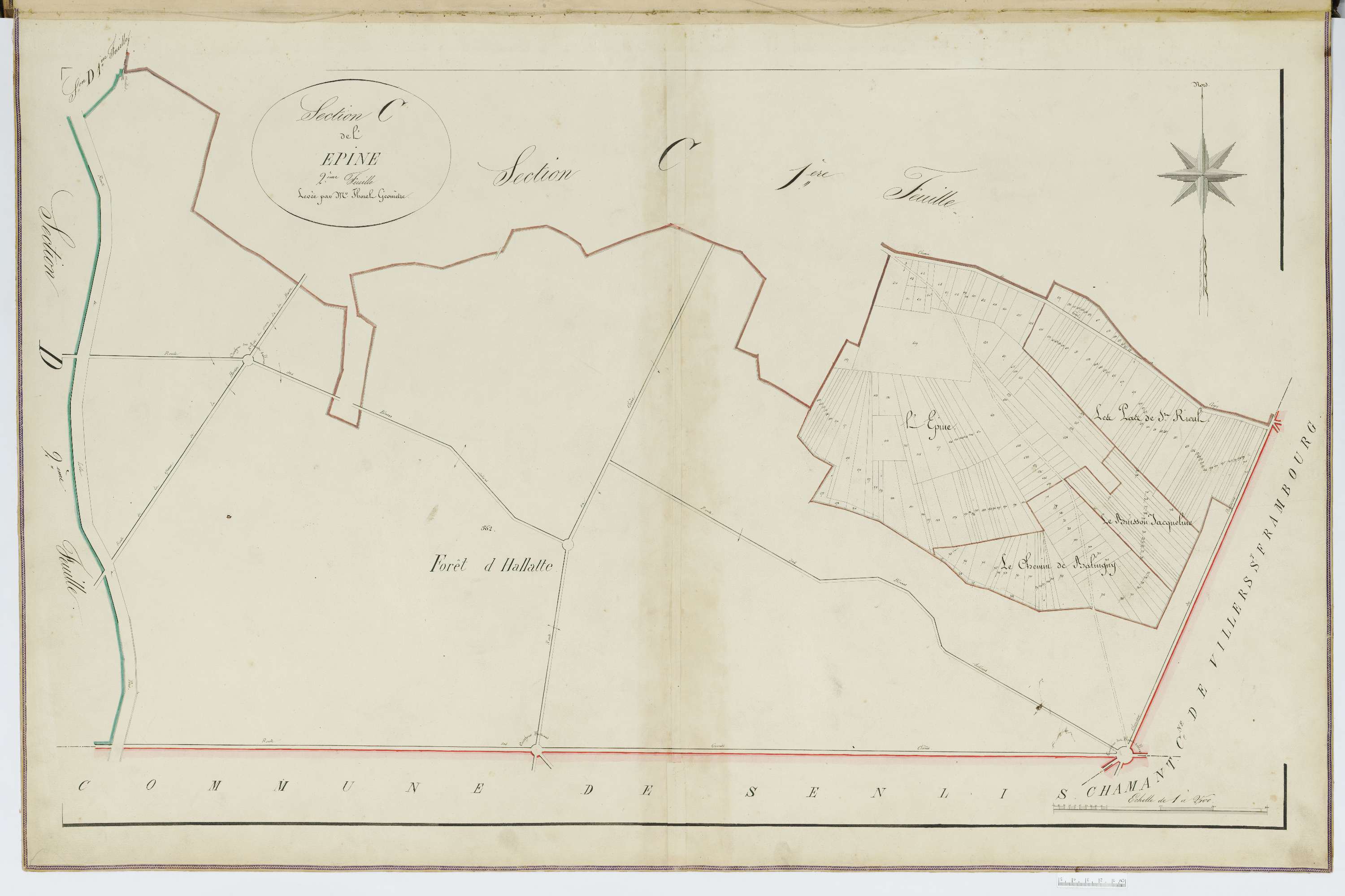 Fleurines - Cadastre napoléonien, section C2