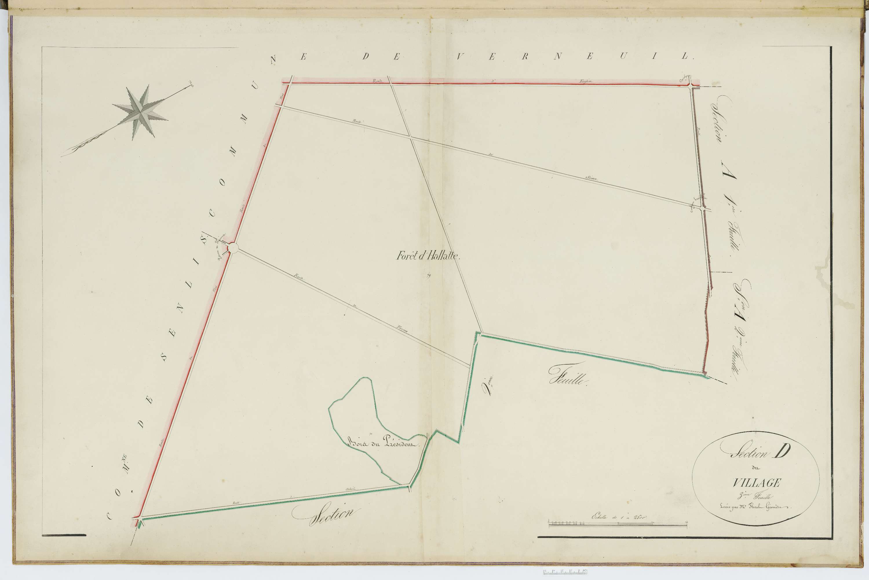 Fleurines - Cadastre napoléonien, section D3