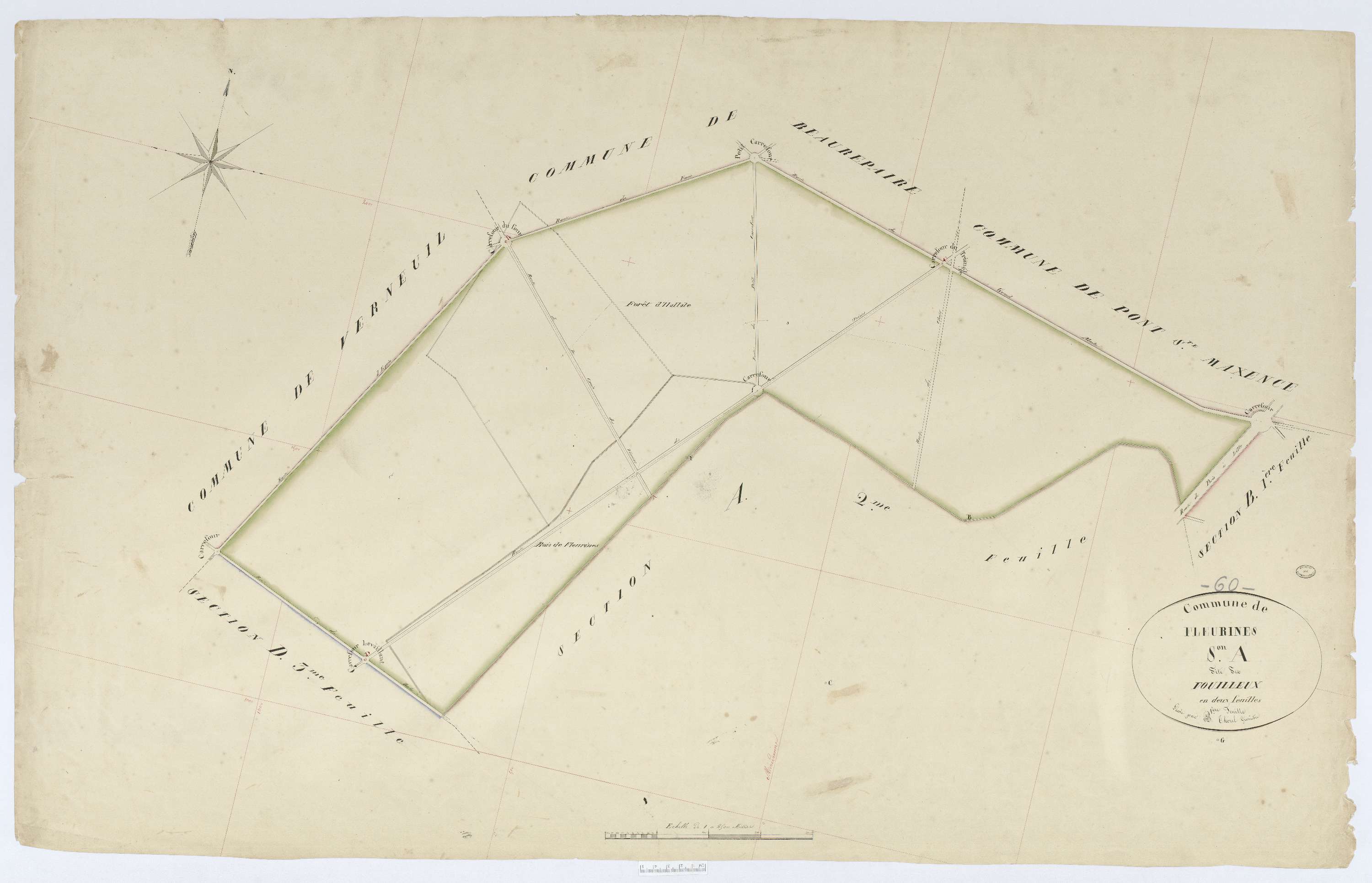 Fleurines - Cadastre napoléonien, section A1