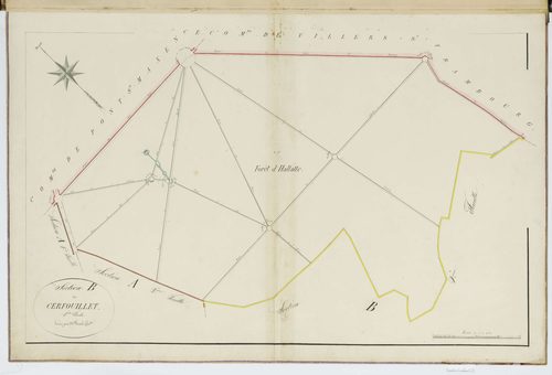 Fleurines - Cadastre napoléonien, section B1