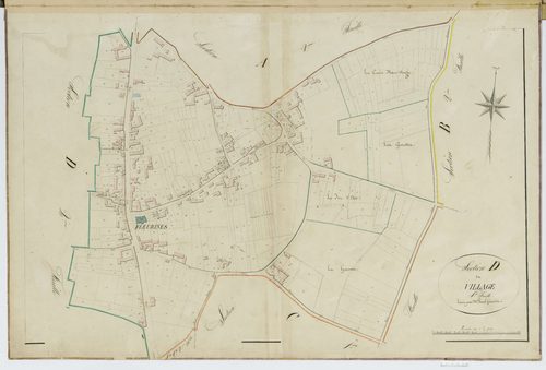 Fleurines - Cadastre napoléonien, section D1
