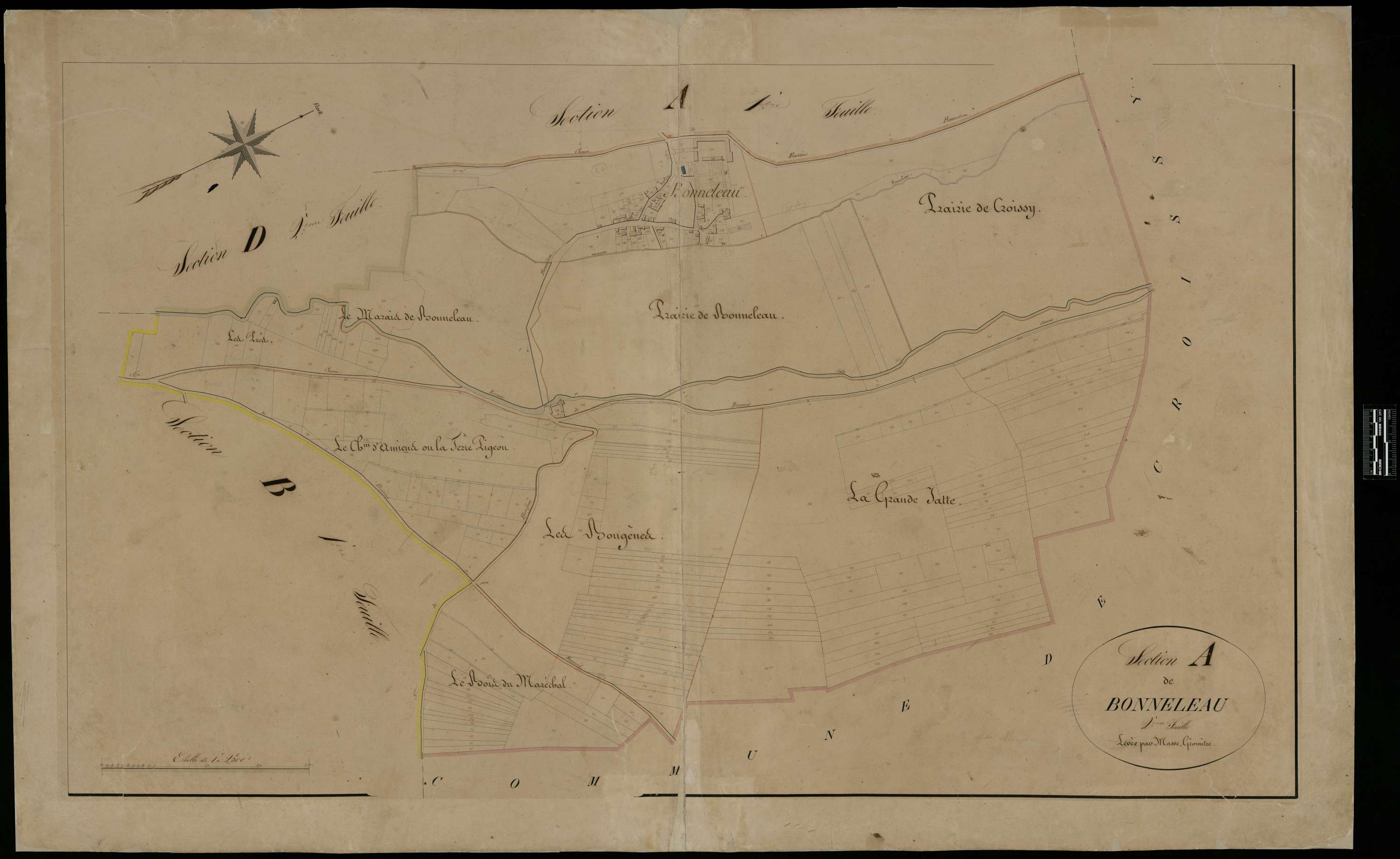 Fontaine-Bonneleau - Cadastre napoléonien, section A2