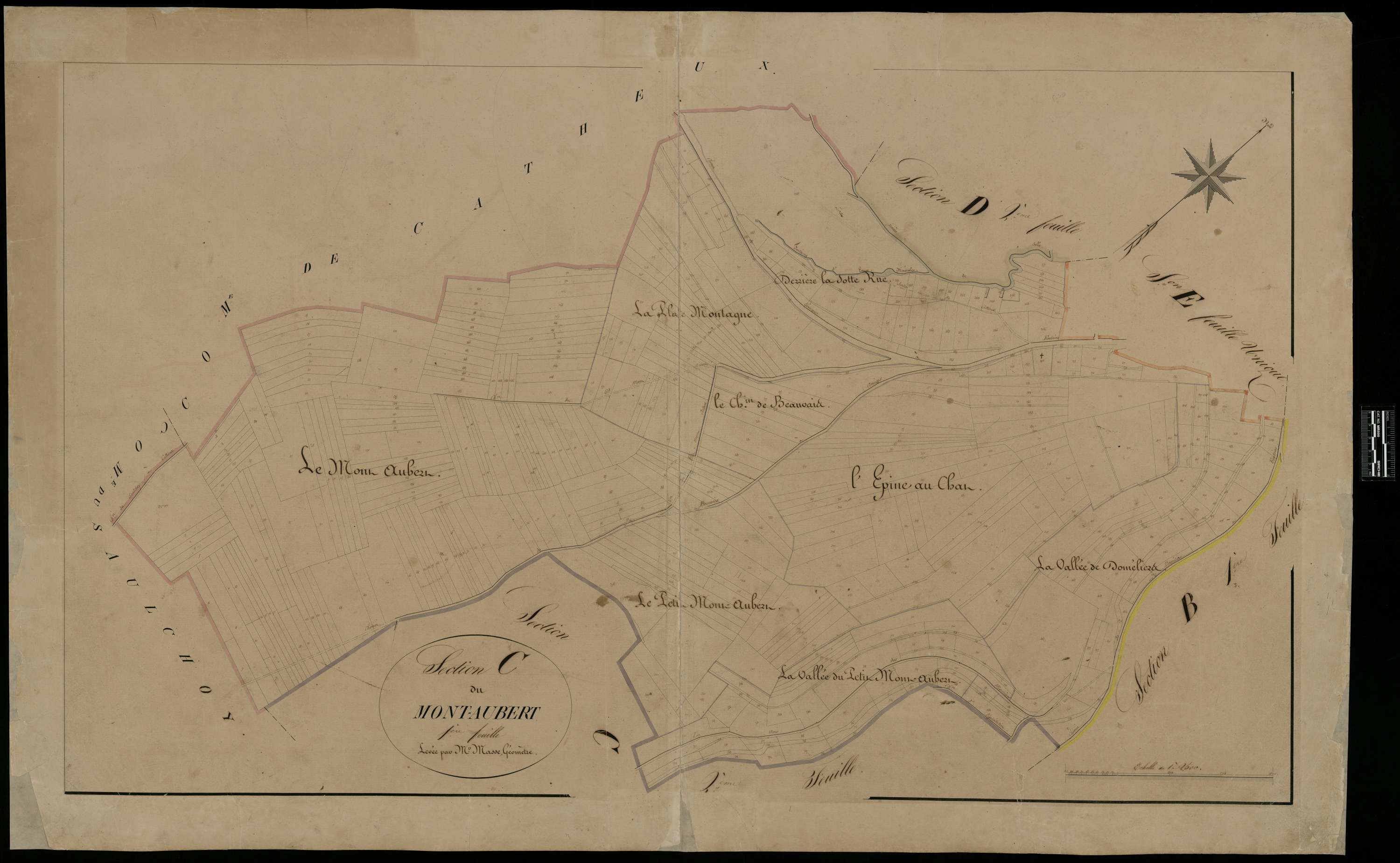 Fontaine-Bonneleau - Cadastre napoléonien, section C1