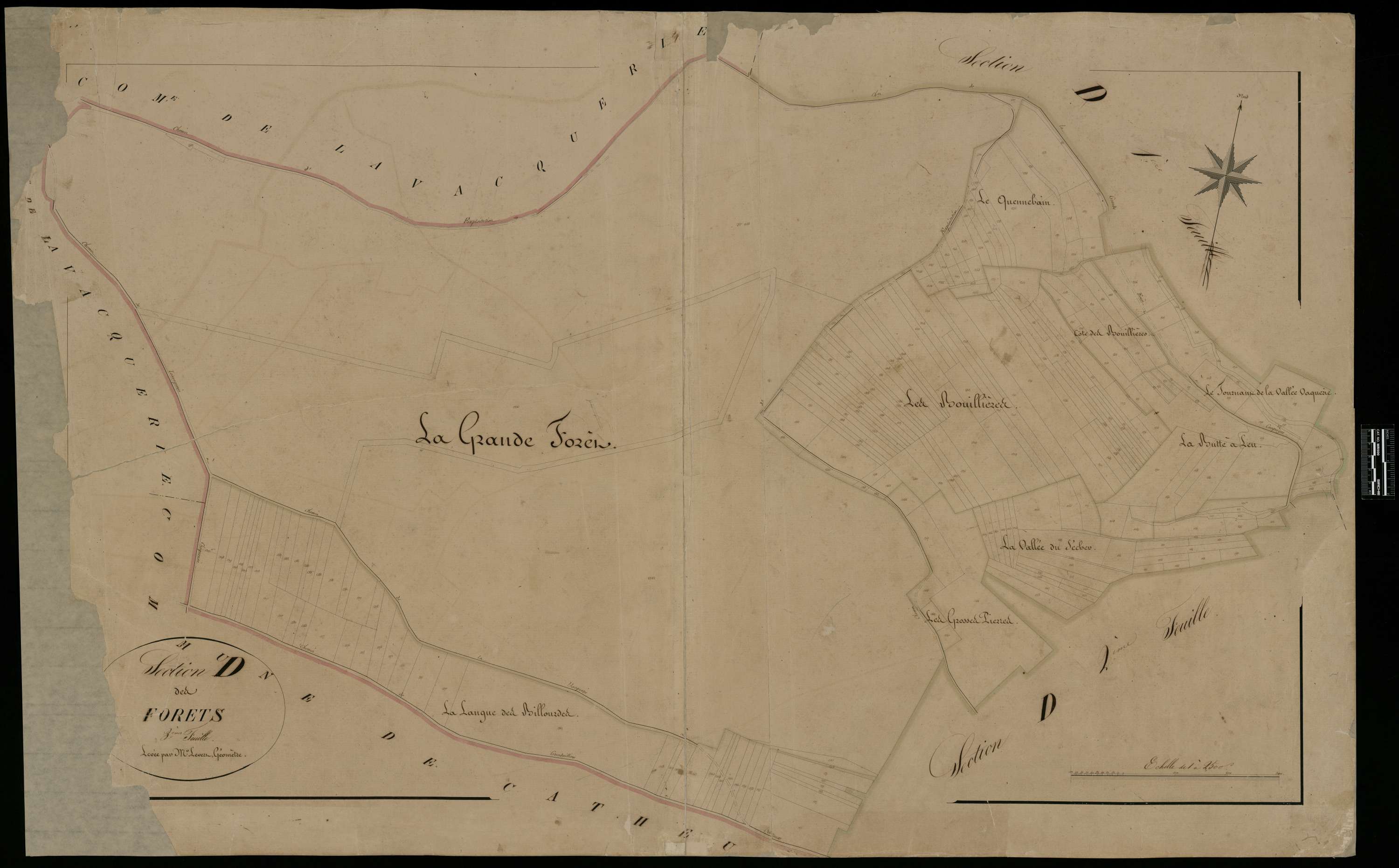 Fontaine-Bonneleau - Cadastre napoléonien, section D3