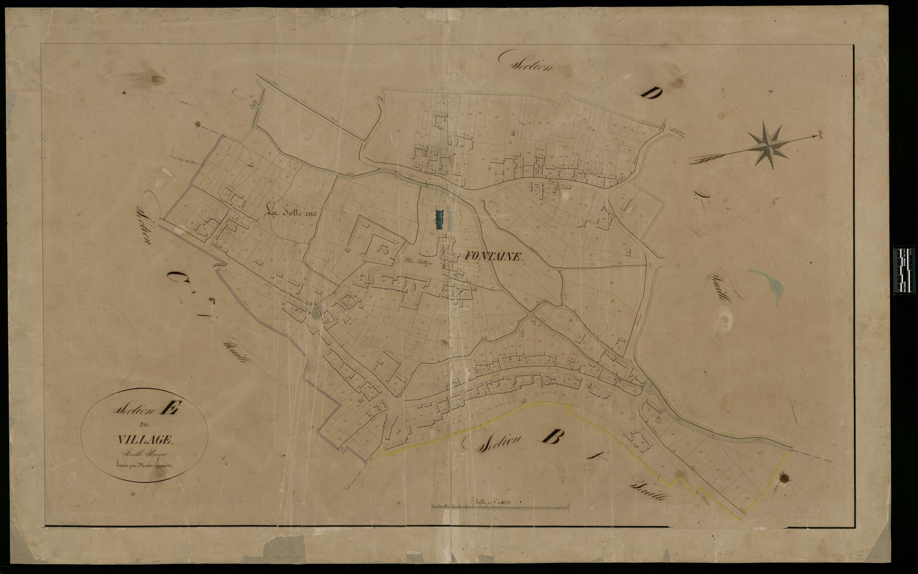 Fontaine-Bonneleau - Cadastre napoléonien, section E