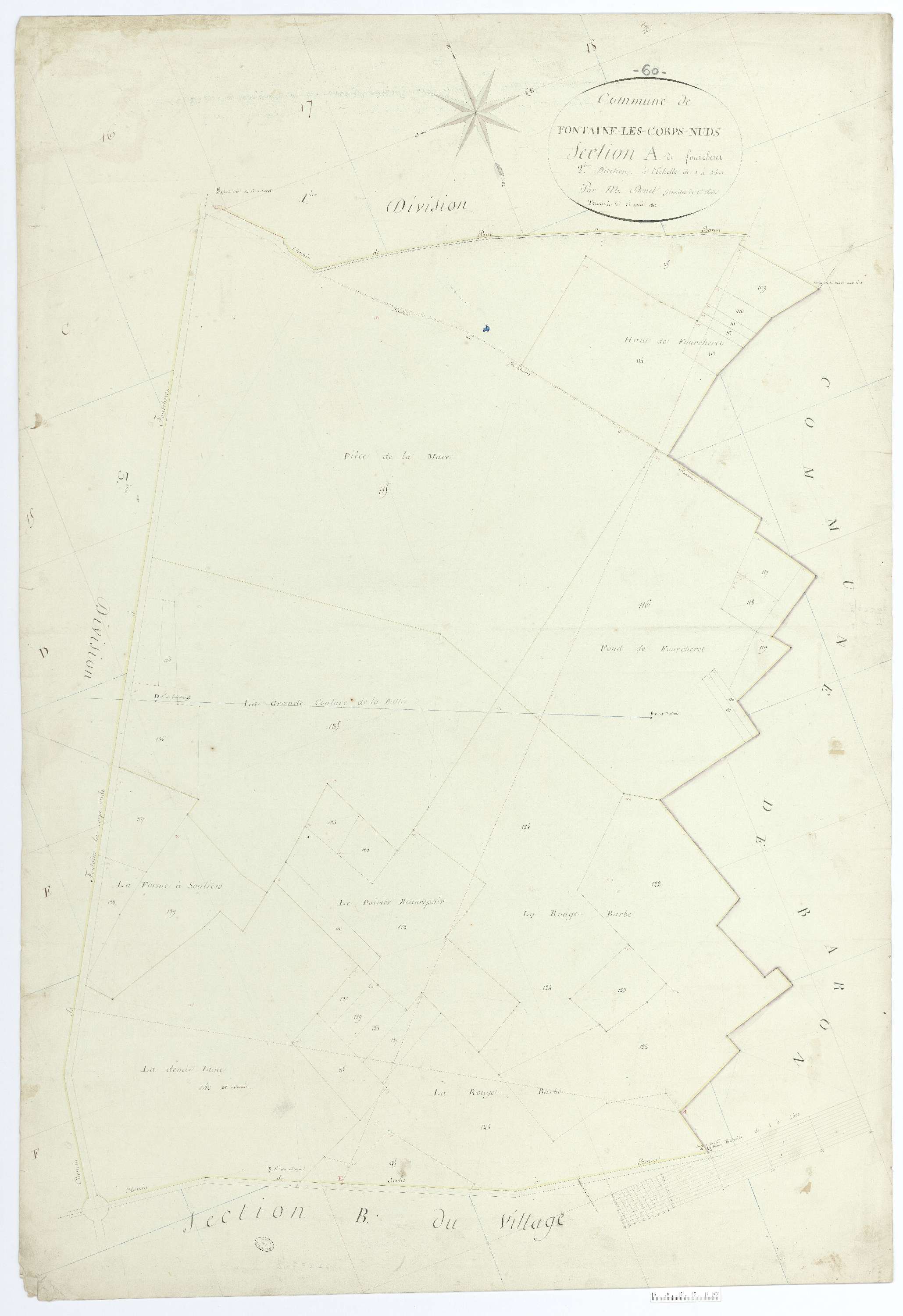 Fontaine-Chaalis - Cadastre napoléonien, section A2