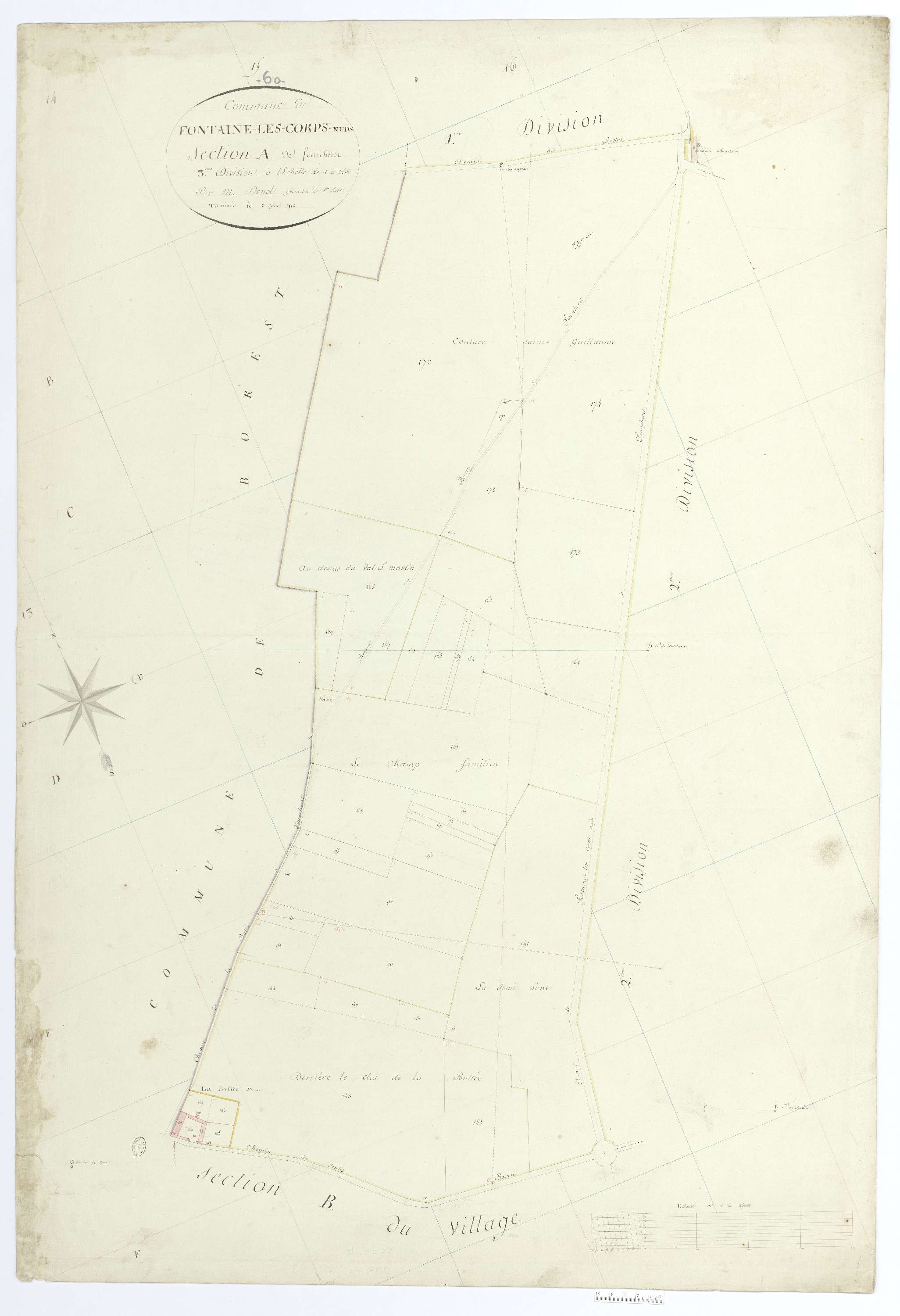 Fontaine-Chaalis - Cadastre napoléonien, section A3