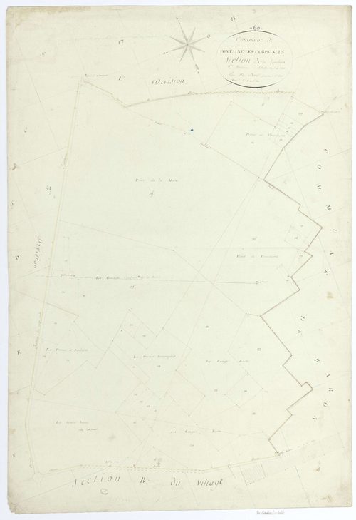 Fontaine-Chaalis - Cadastre napoléonien, section A2