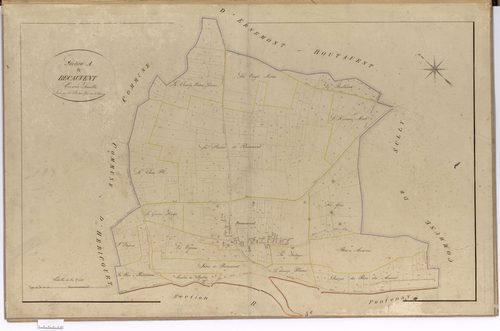 Fontenay-Torcy - Cadastre napoléonien, section A