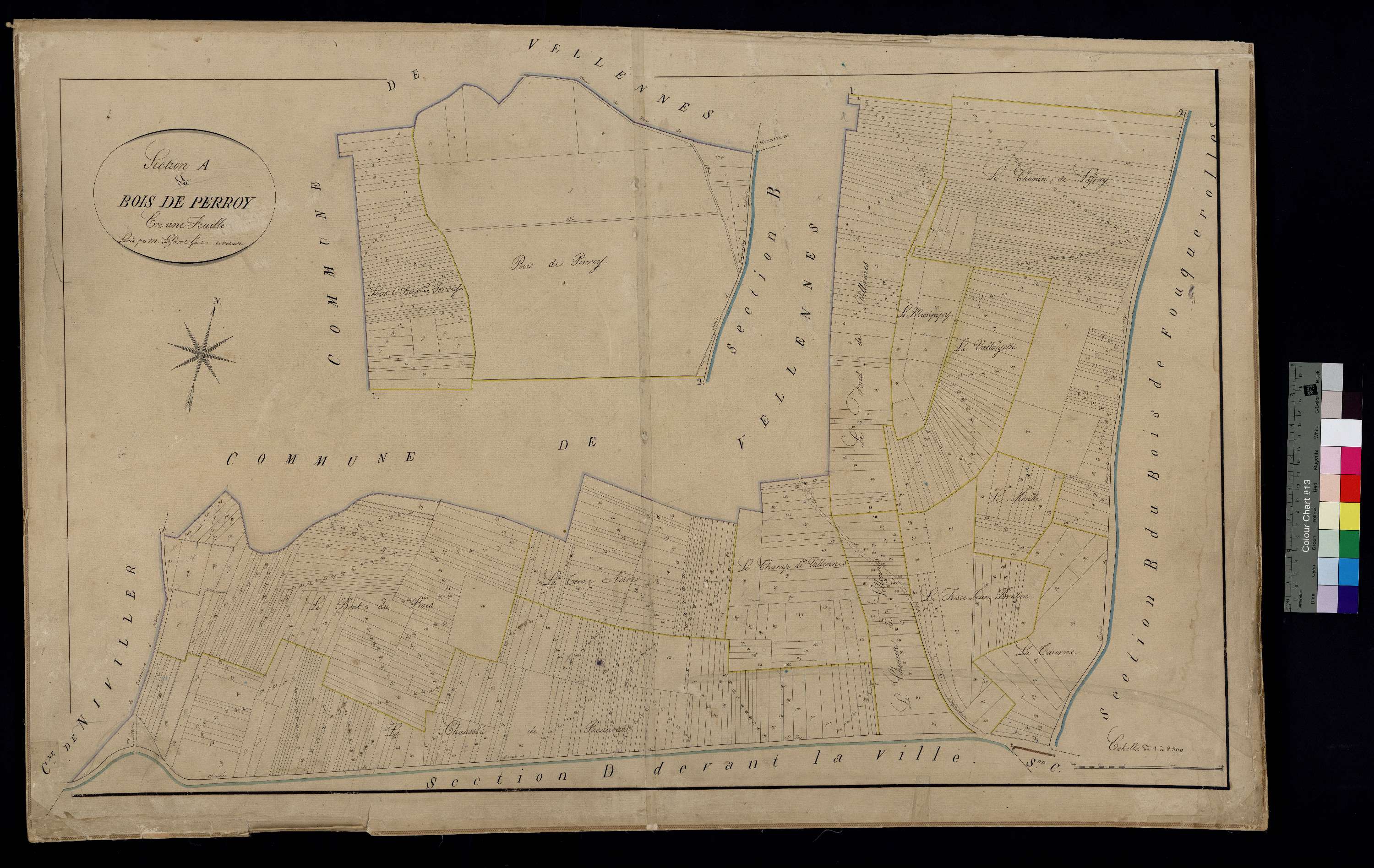 Fouquerolles - Cadastre napoléonien, section A