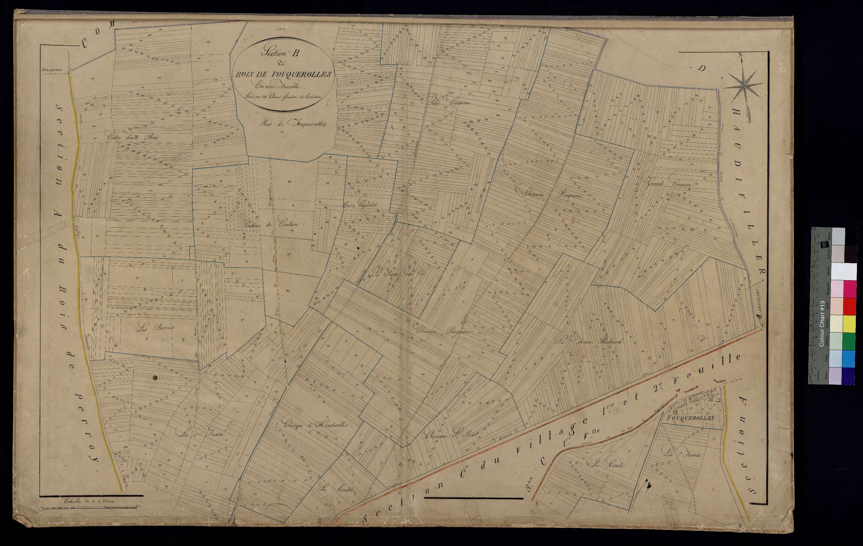 Fouquerolles - Cadastre napoléonien, section B