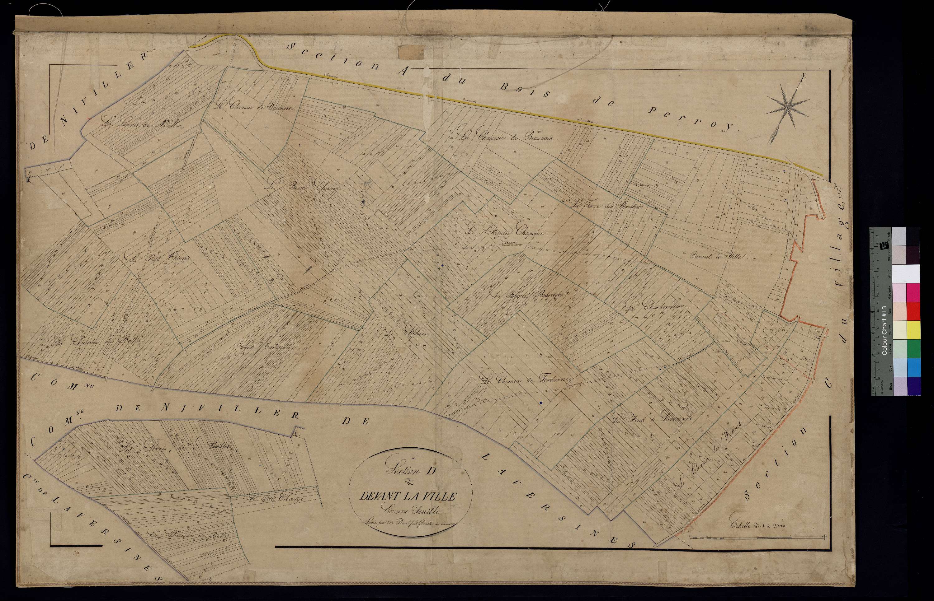 Fouquerolles - Cadastre napoléonien, section D